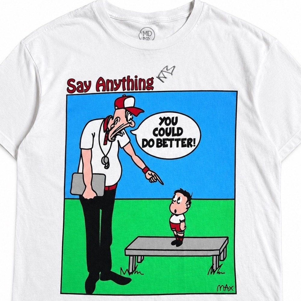 Say Anything Band Shirt Mens XL Signed Max Bemis Autograph You Can Do Better Emo